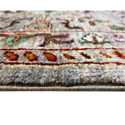 Afghan Khorjin Teppich – Grau, 348x254 cm - German Carpet Shop