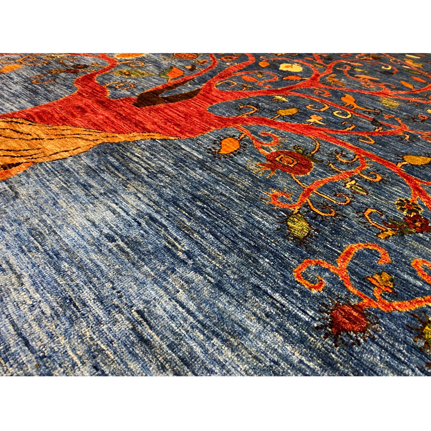 Handgeknüpfter Lebensbaum Teppich 246x172 cm - German Carpet Shop