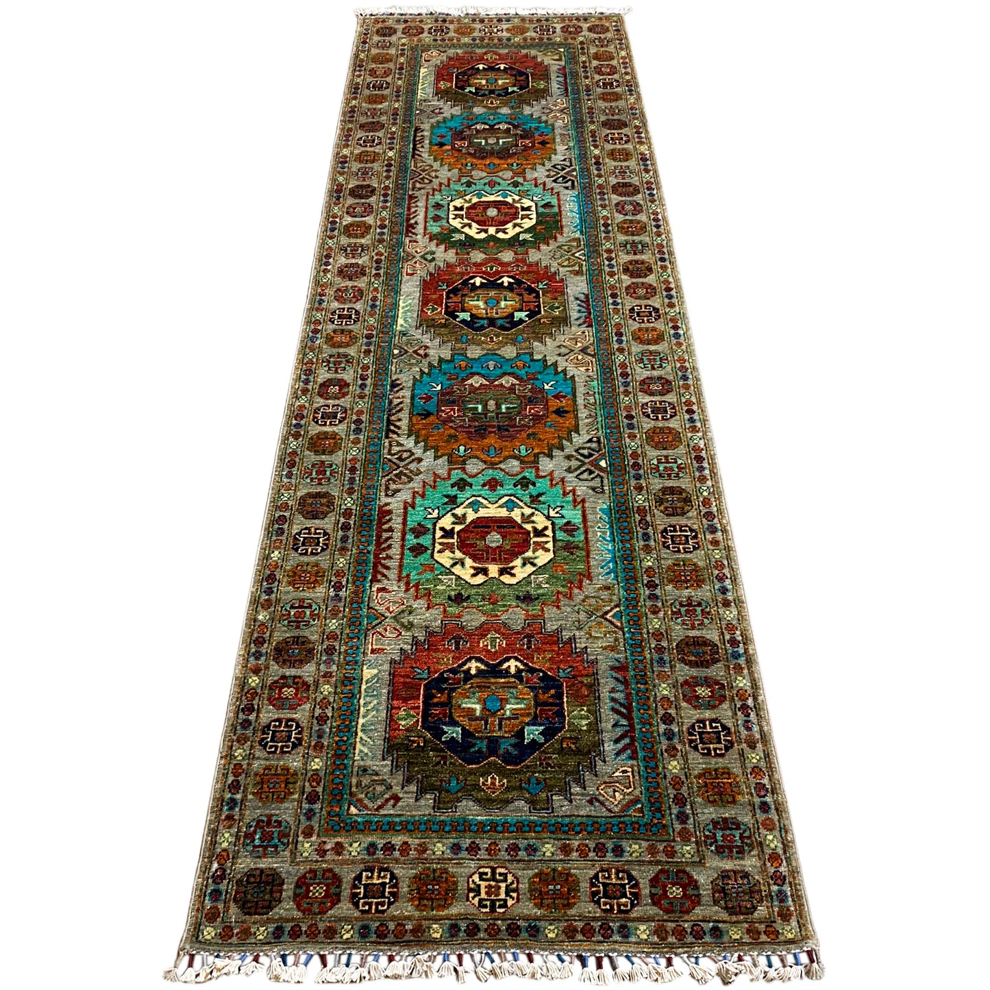 Handgeknüpfter Khorjin Läufer 298x82 cm - German Carpet Shop