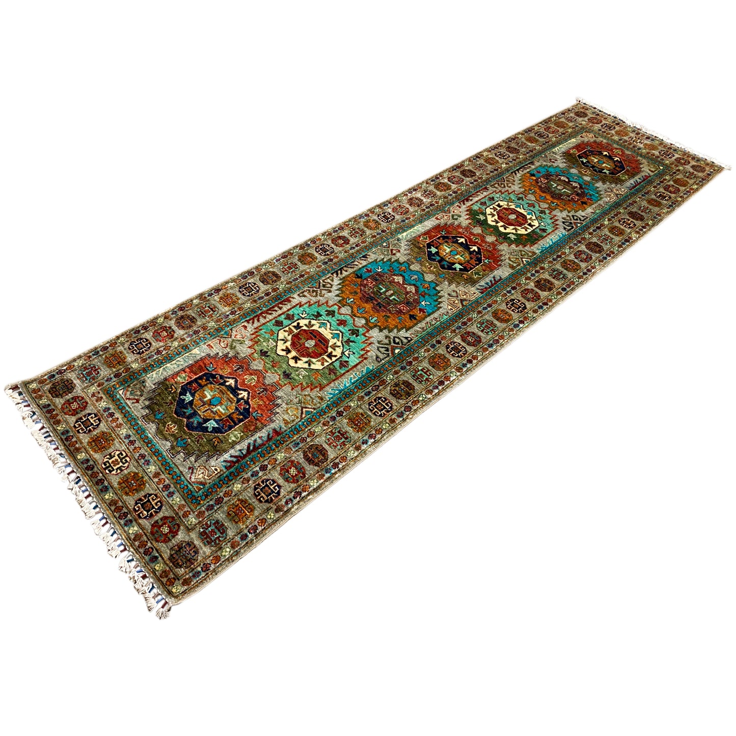 Handgeknüpfter Khorjin Läufer 298x82 cm - German Carpet Shop