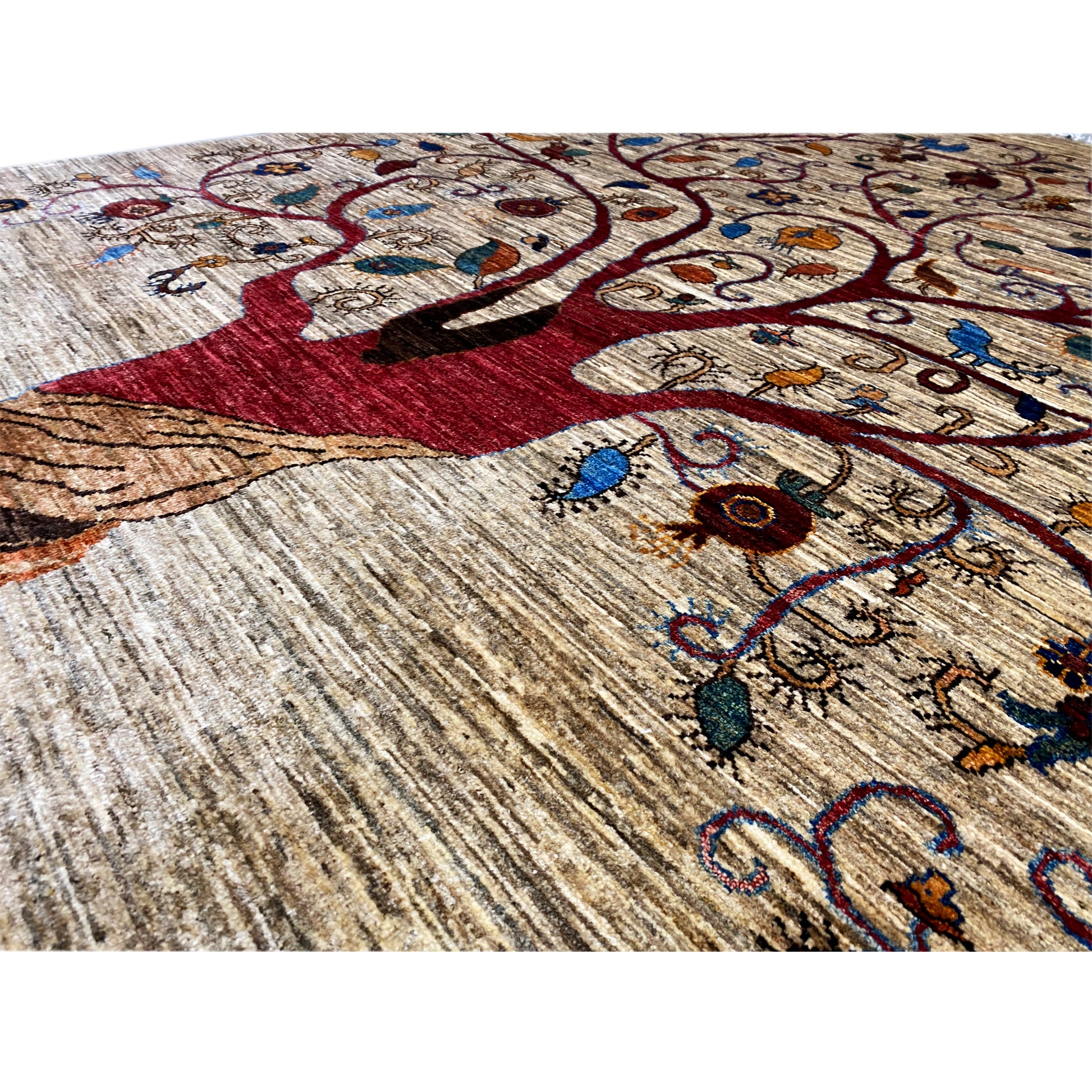 Handgeknüpfter Lebensbaum Teppich 250x177 cm - German Carpet Shop