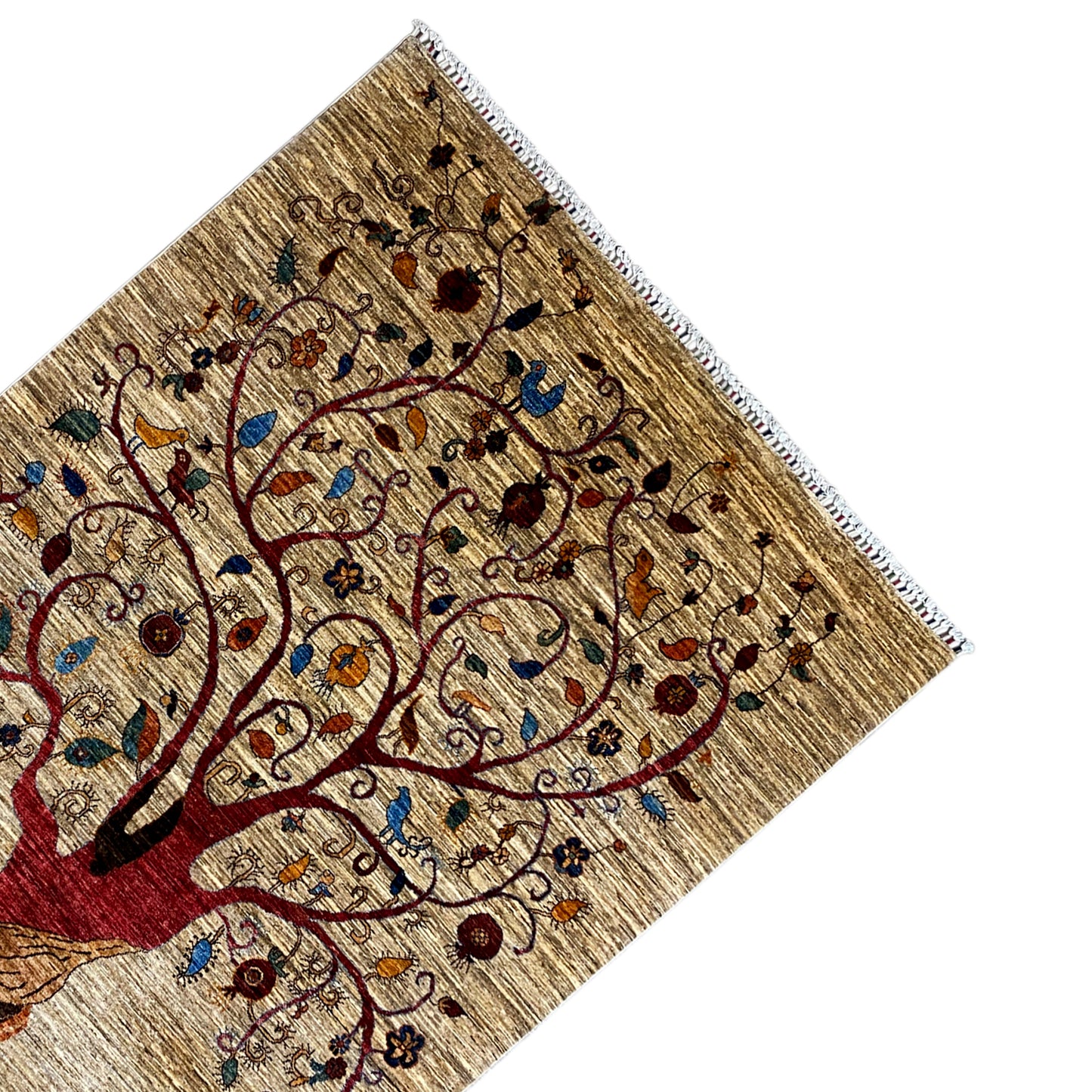 Handgeknüpfter Lebensbaum Teppich 250x177 cm - German Carpet Shop