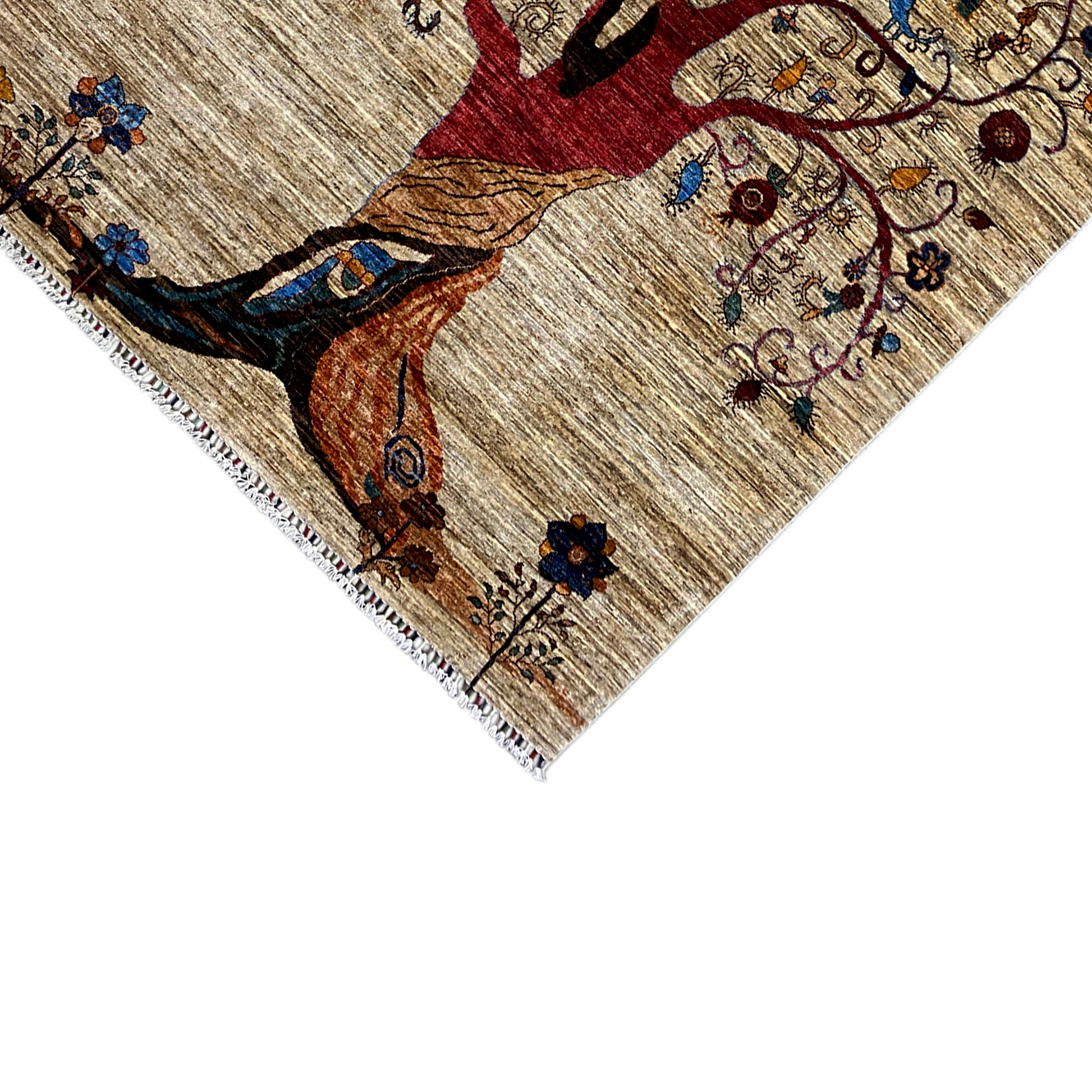 Handgeknüpfter Lebensbaum Teppich 250x177 cm - German Carpet Shop