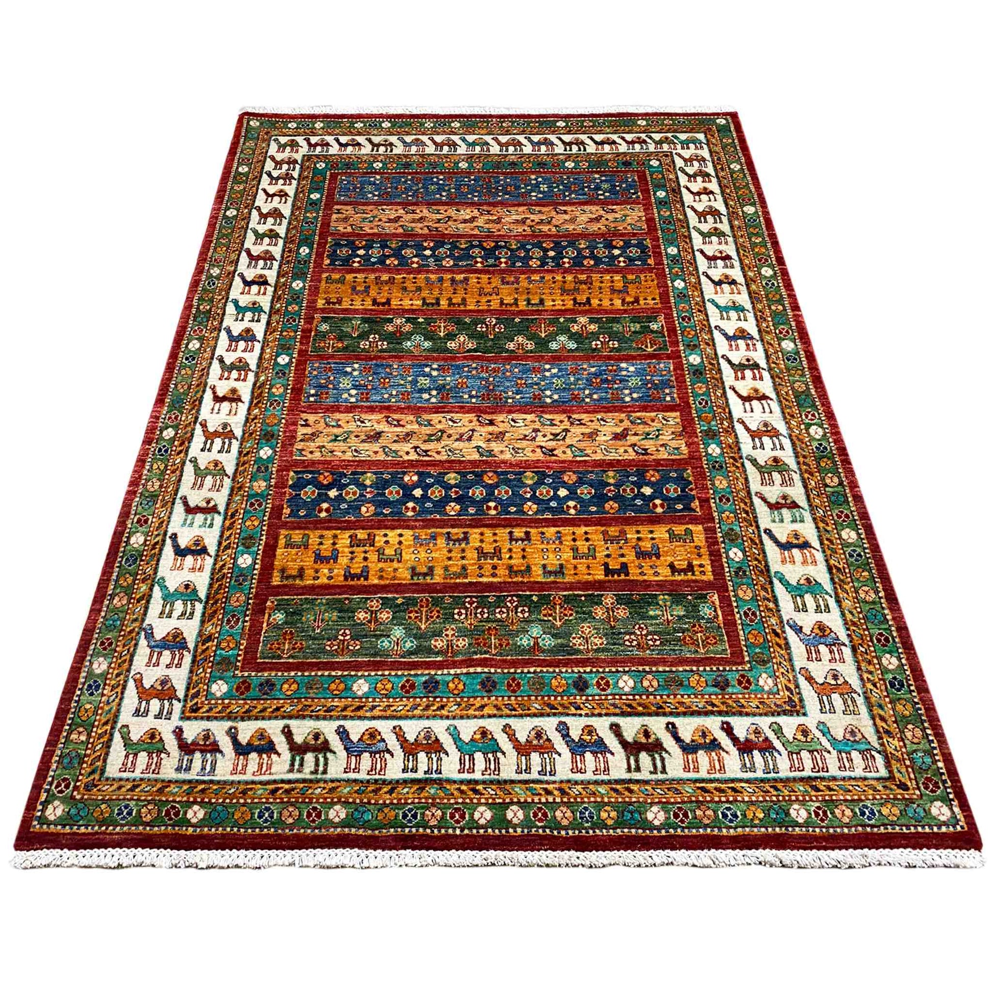 Khorjin Teppich - Nomadishe Stammeskunst, 208x153 cm - German Carpet Shop