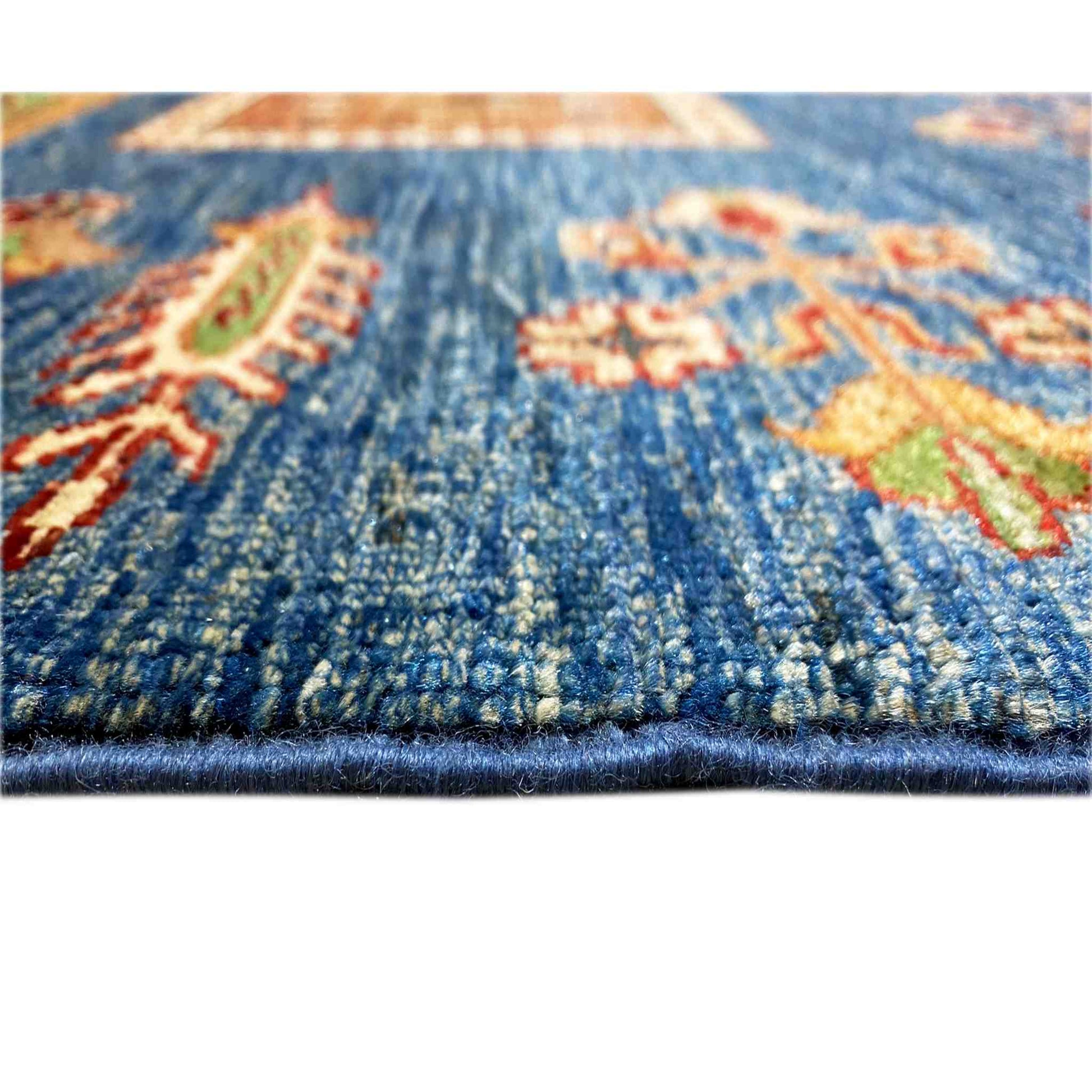 Khorjin Teppich - Paneeldesign, Tiefblaue Eleganz, 290x254 cm - German Carpet Shop