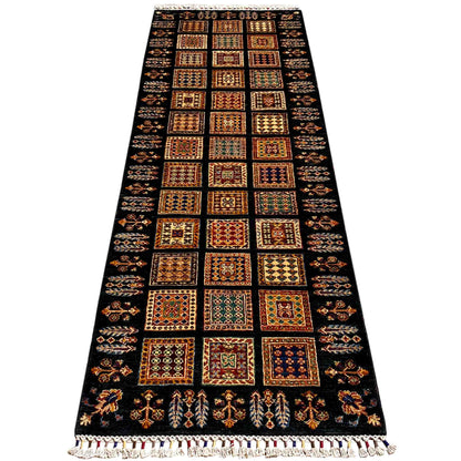 Khorjin Läufer Teppich – Handgewebter Tribal-Wollteppich, 246x85 cm - German Carpet Shop