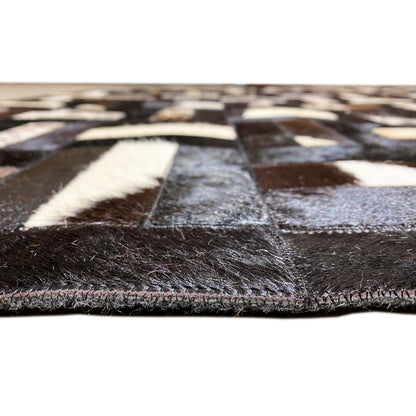 Geometrischer Kalbslederteppich 160x248 cm - German Carpet Shop