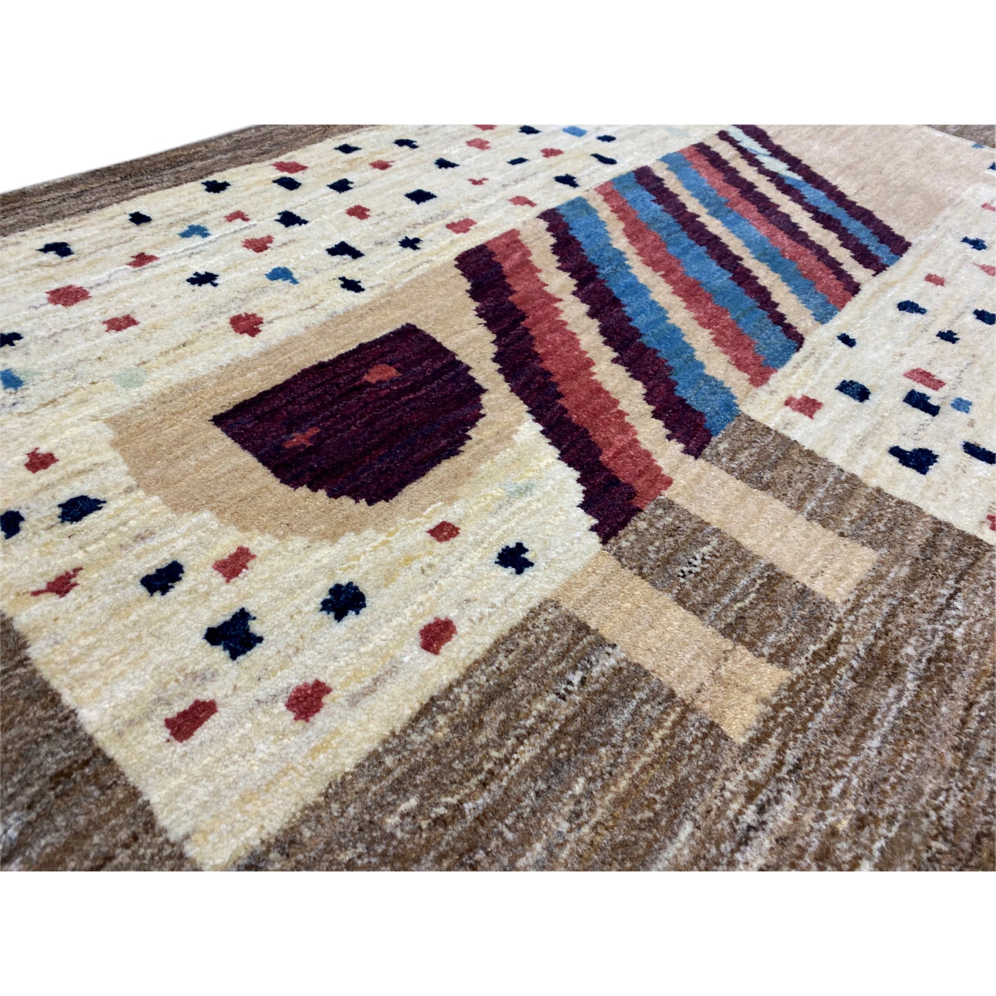 Löwen Gabbeh Teppich 119x81 cm - German Carpet Shop
