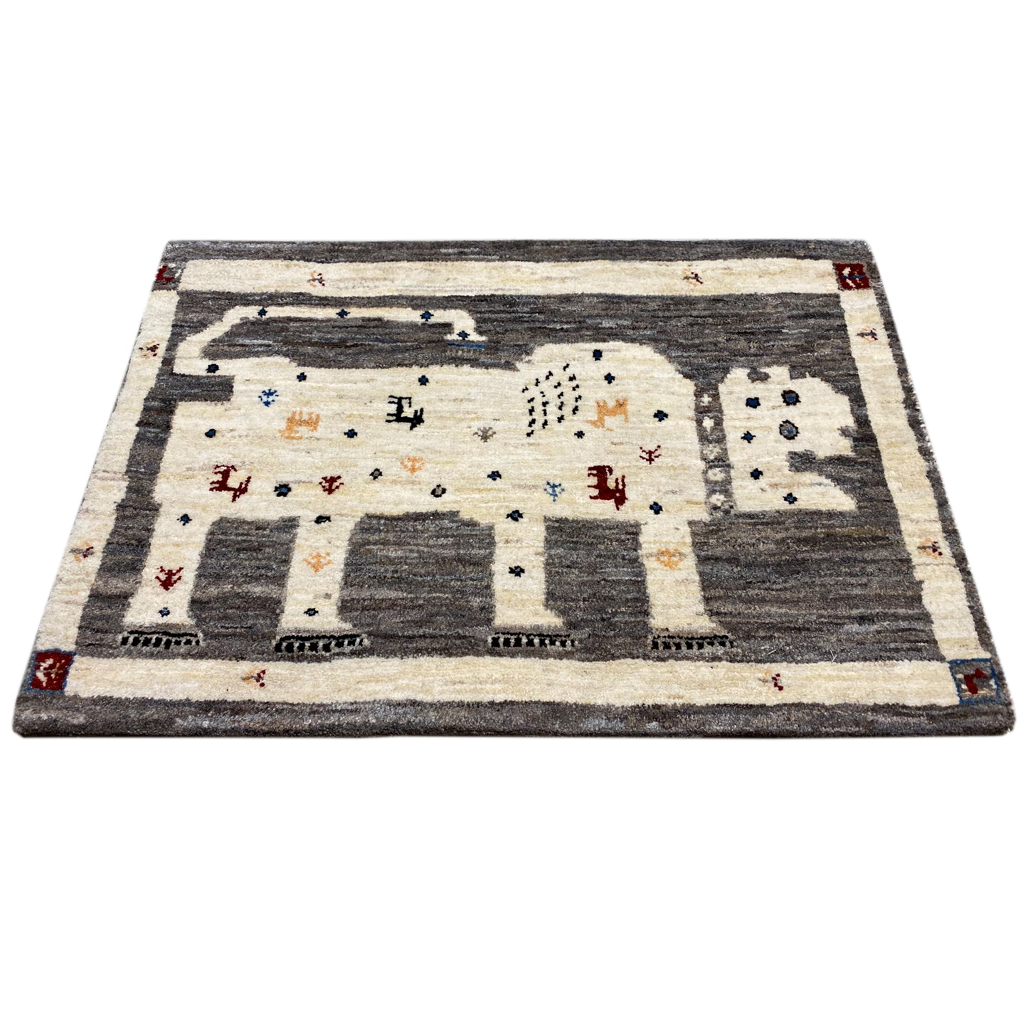 Gabbeh Teppich Löwe 89x60 cm - German Carpet Shop