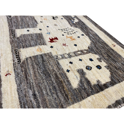 Gabbeh Teppich Löwe 89x60 cm - German Carpet Shop