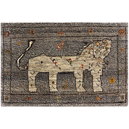 Löwen Gabbeh (96x65 cm) - German Carpet Shop