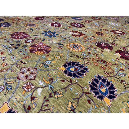 Beiger Luri Gabbeh Abstrakt 299x200 cm - German Carpet Shop