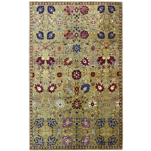 Beiger Luri Gabbeh Abstrakt 299x200 cm - German Carpet Shop