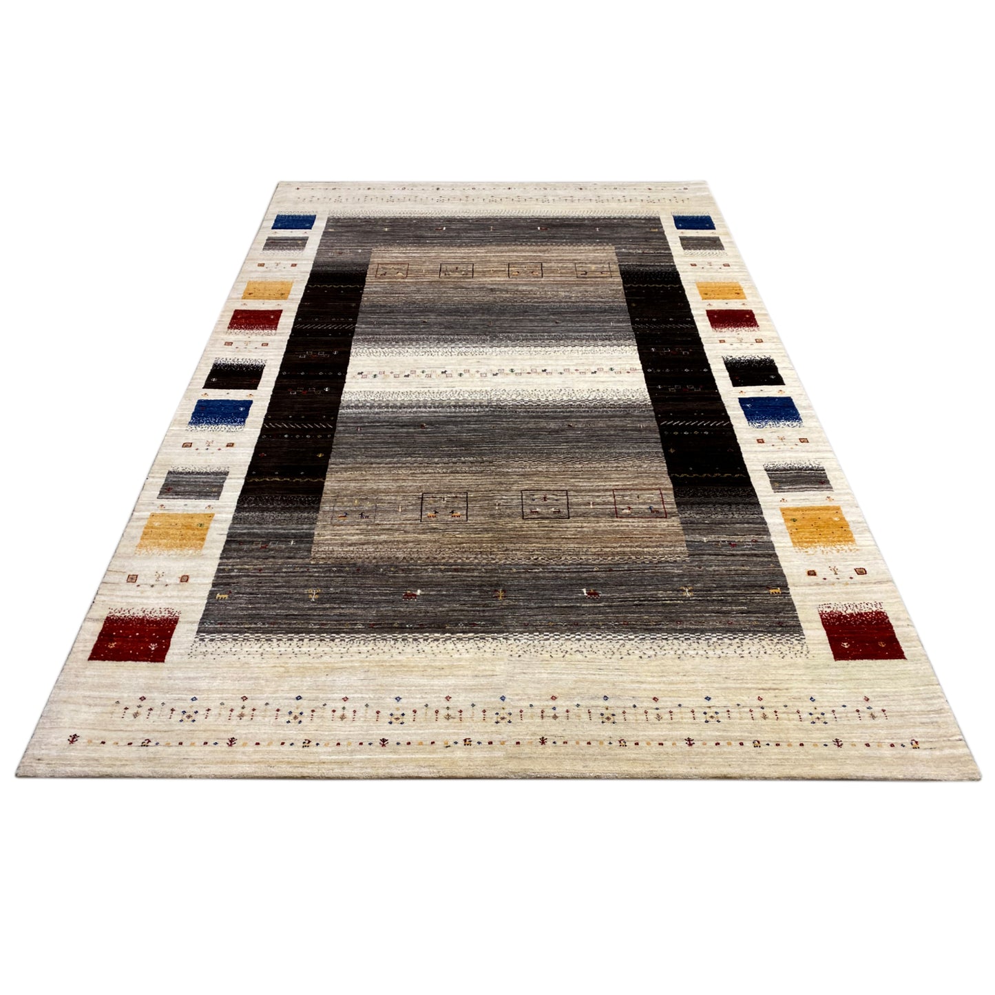 Gabbeh Luri Teppich Streifen 300x200 cm - German Carpet Shop