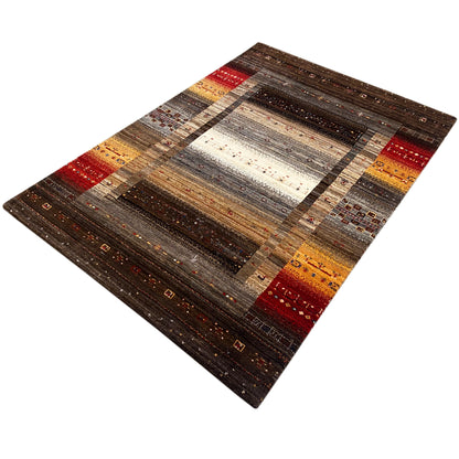  Luri Teppich Braun Multi 182x118cm - Premium Gabbeh Luri Teppich from German Carpet Shop - Just €1343! Shop now at German Carpet Shop
