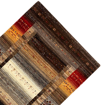  Luri Teppich Braun Multi 182x118cm - Premium Gabbeh Luri Teppich from German Carpet Shop - Just €1343! Shop now at German Carpet Shop