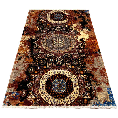 Handgeknüpfter Mamluk Teppich, 182x122 cm - German Carpet Shop