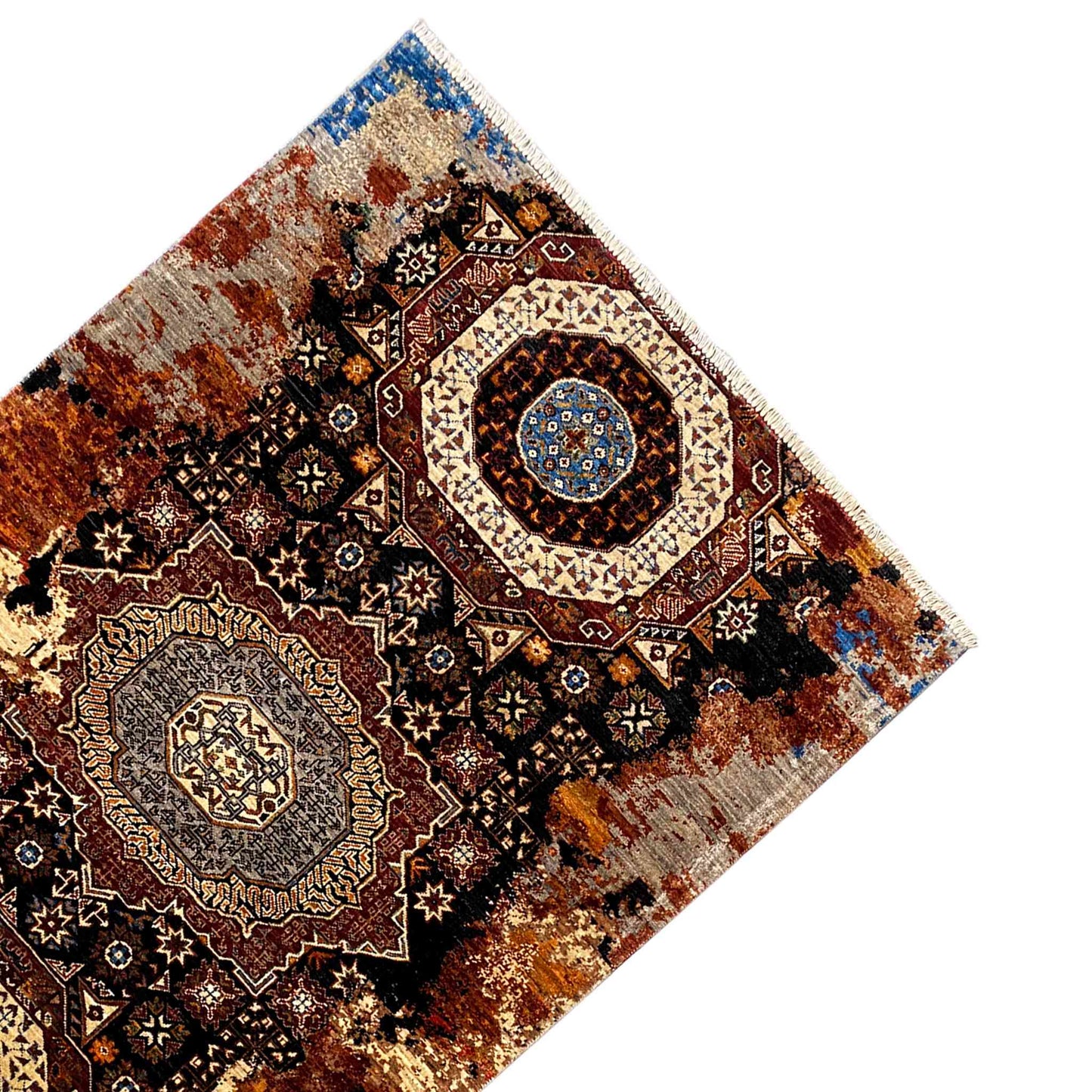 Handgeknüpfter Mamluk Teppich, 182x122 cm - German Carpet Shop