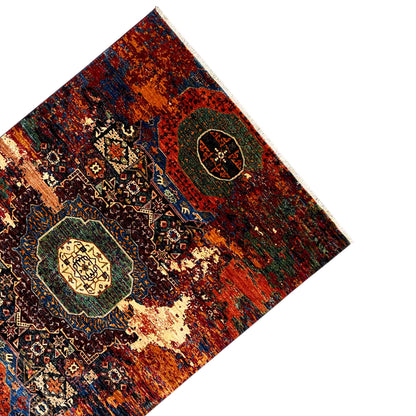 Afghanischer Mamluk Teppich, Mehrfarbig, 242x167 cm - German Carpet Shop