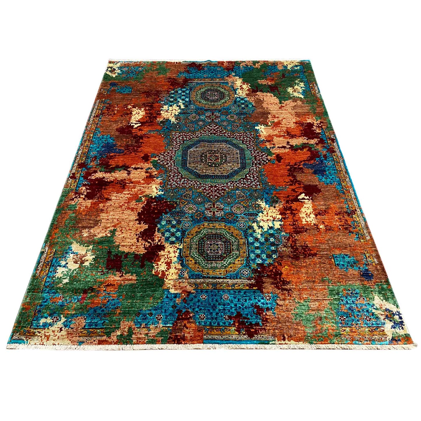 Mamluk Teppich, Rost/Mehrfarbig, 236x171 cm - German Carpet Shop