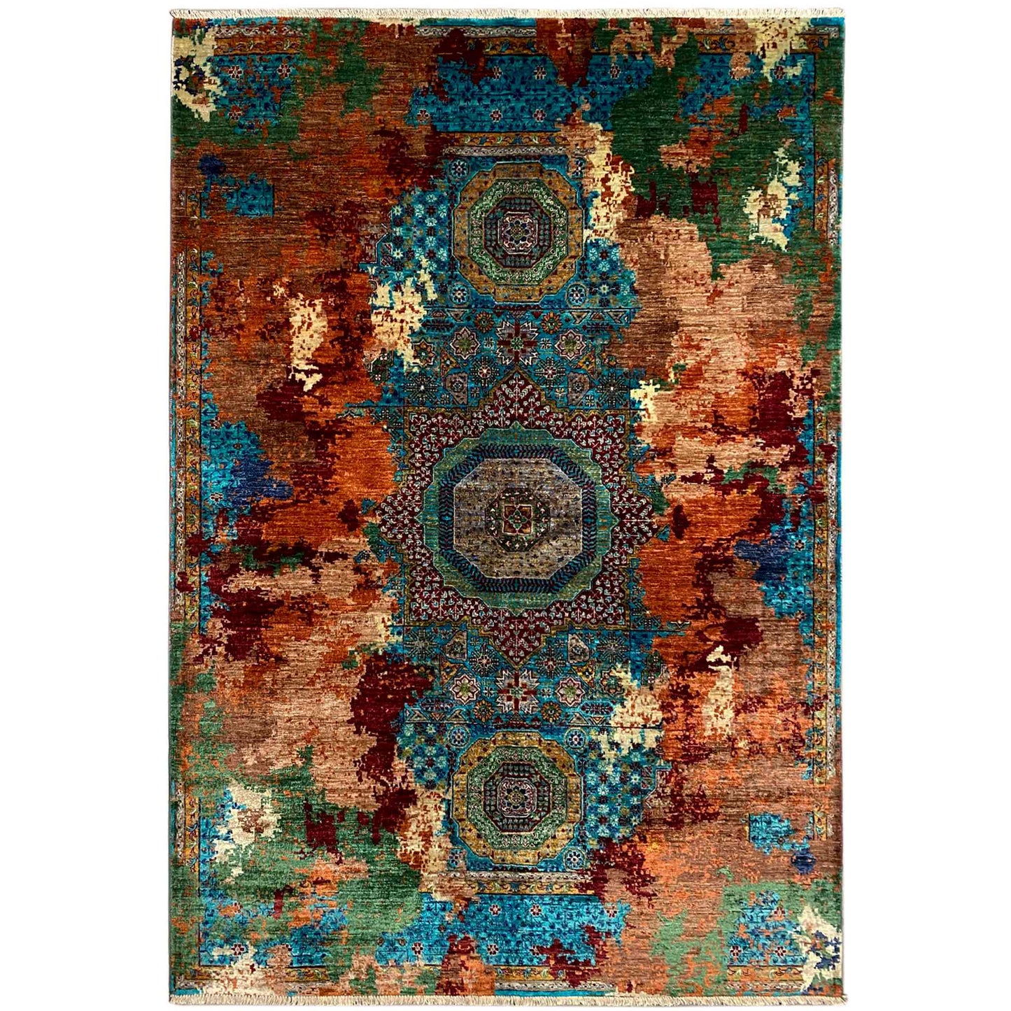 Mamluk Teppich, Rost/Mehrfarbig, 236x171 cm - German Carpet Shop