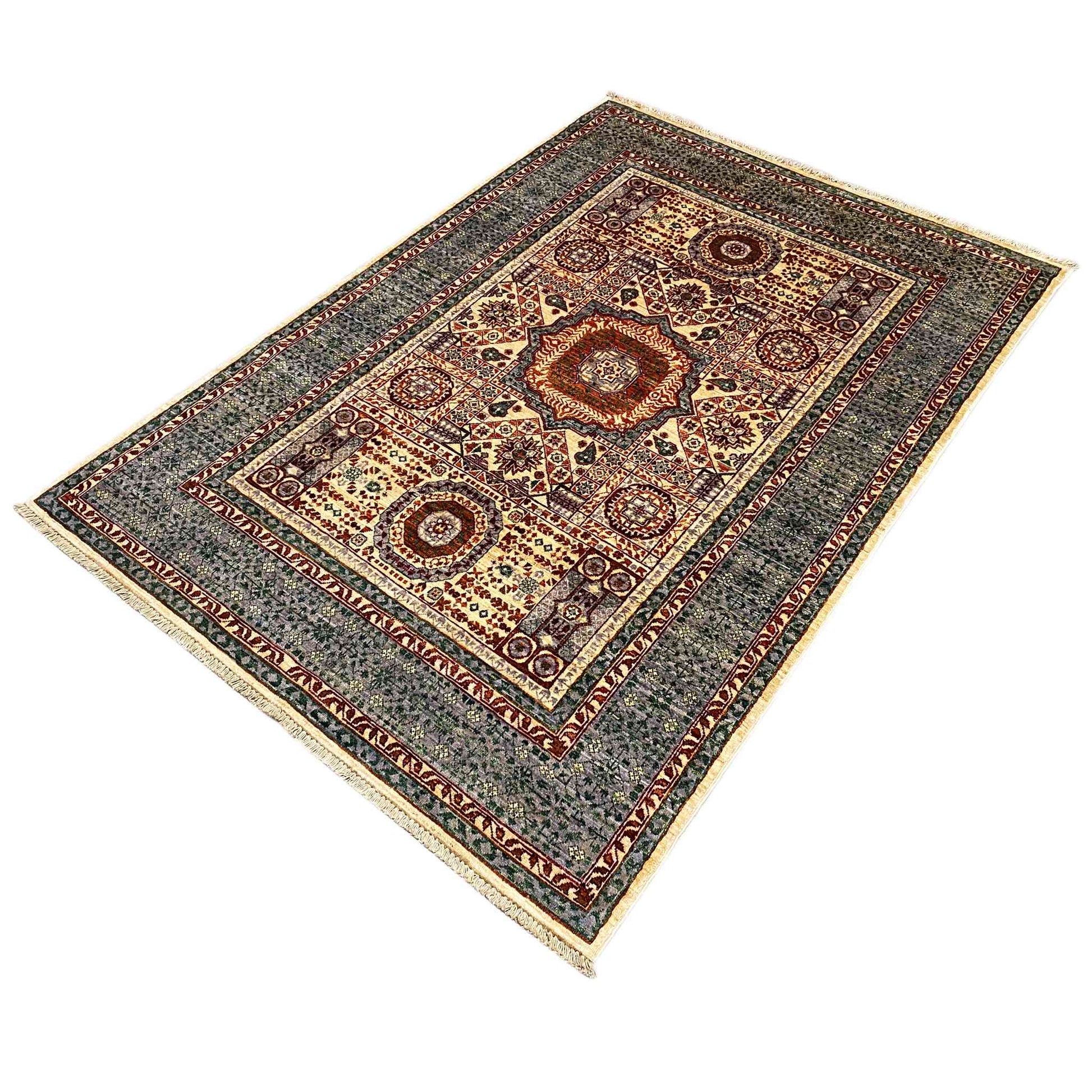 Handgeknüpfter Mamluk Teppich 180x127 cm - German Carpet Shop