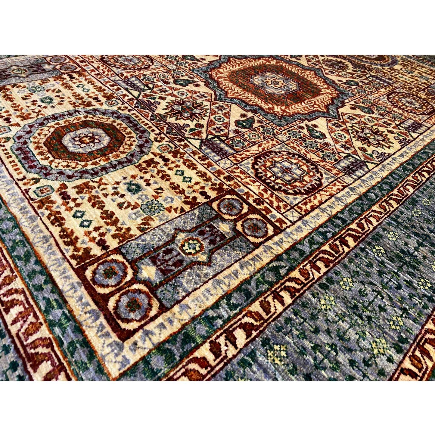Handgeknüpfter Mamluk Teppich 180x127 cm - German Carpet Shop