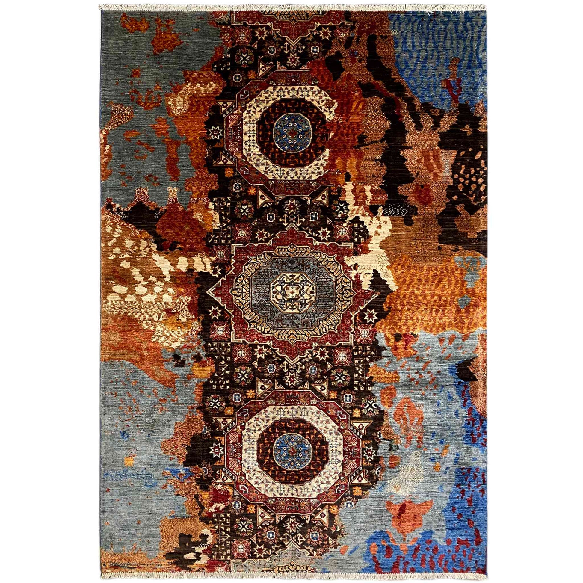 Handgeknüpfter Mamluk Teppich 240x173 cm - German Carpet Shop