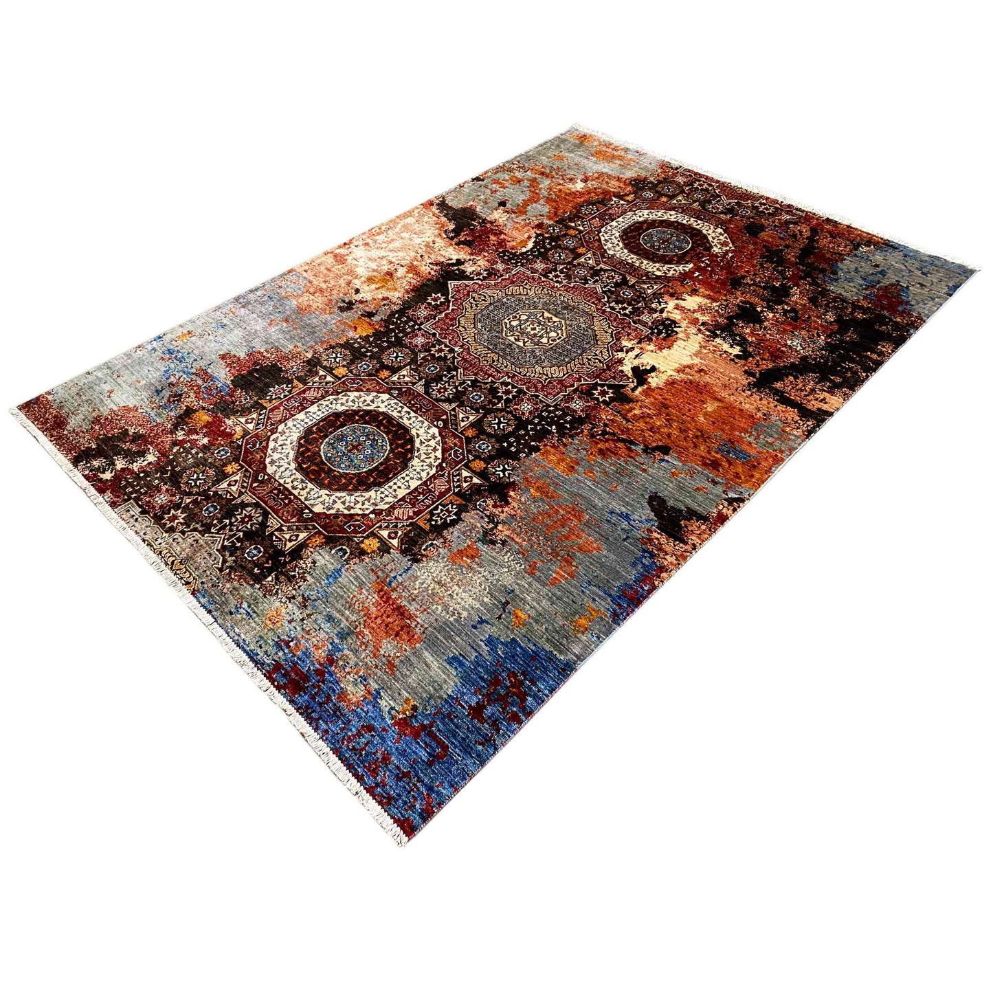 Handgeknüpfter Mamluk Teppich 247x174 cm - German Carpet Shop