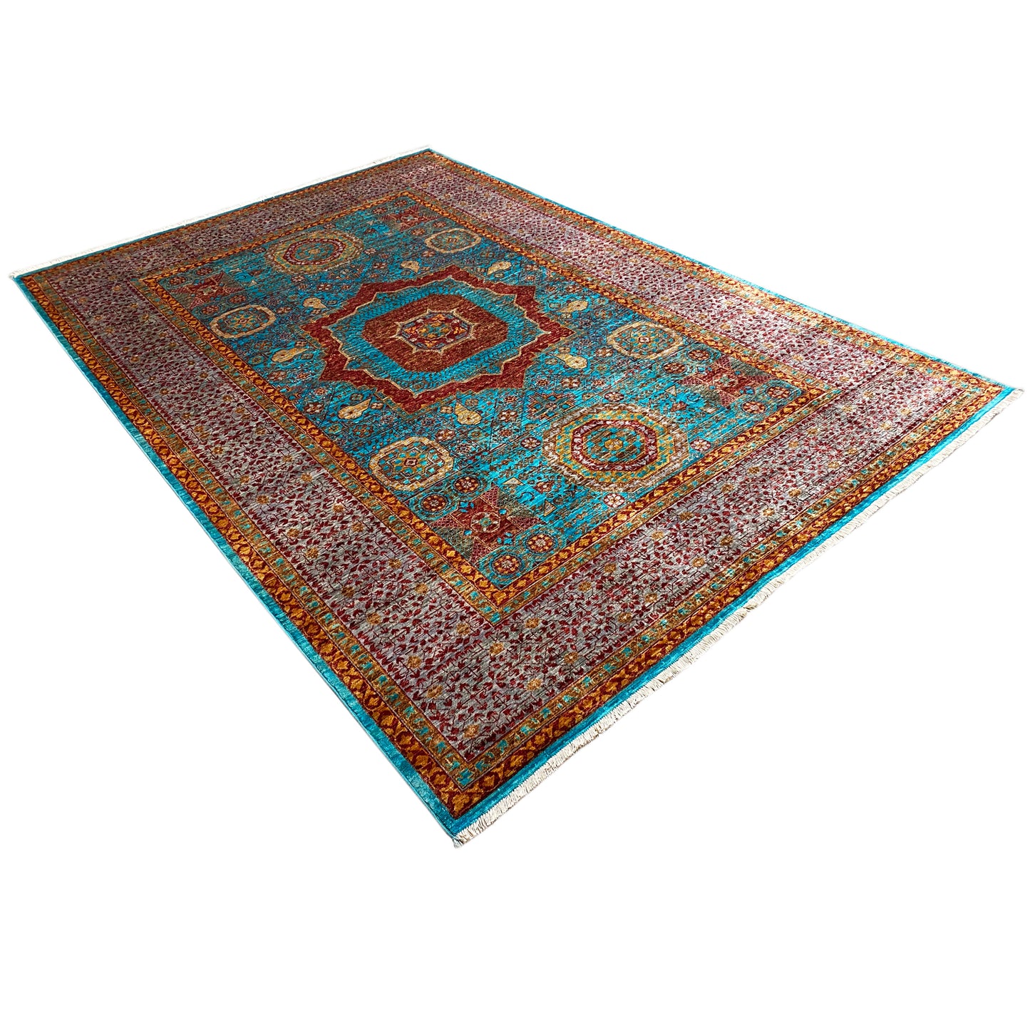 Handgeknüpfter Mamluk Teppich 306x209 cm - German Carpet Shop