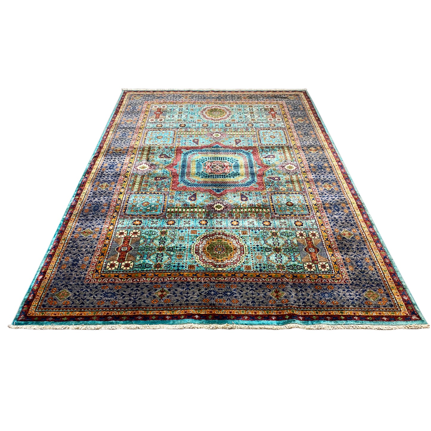 Handgeknüpfter Mamluk Teppich 303x221 cm - German Carpet Shop