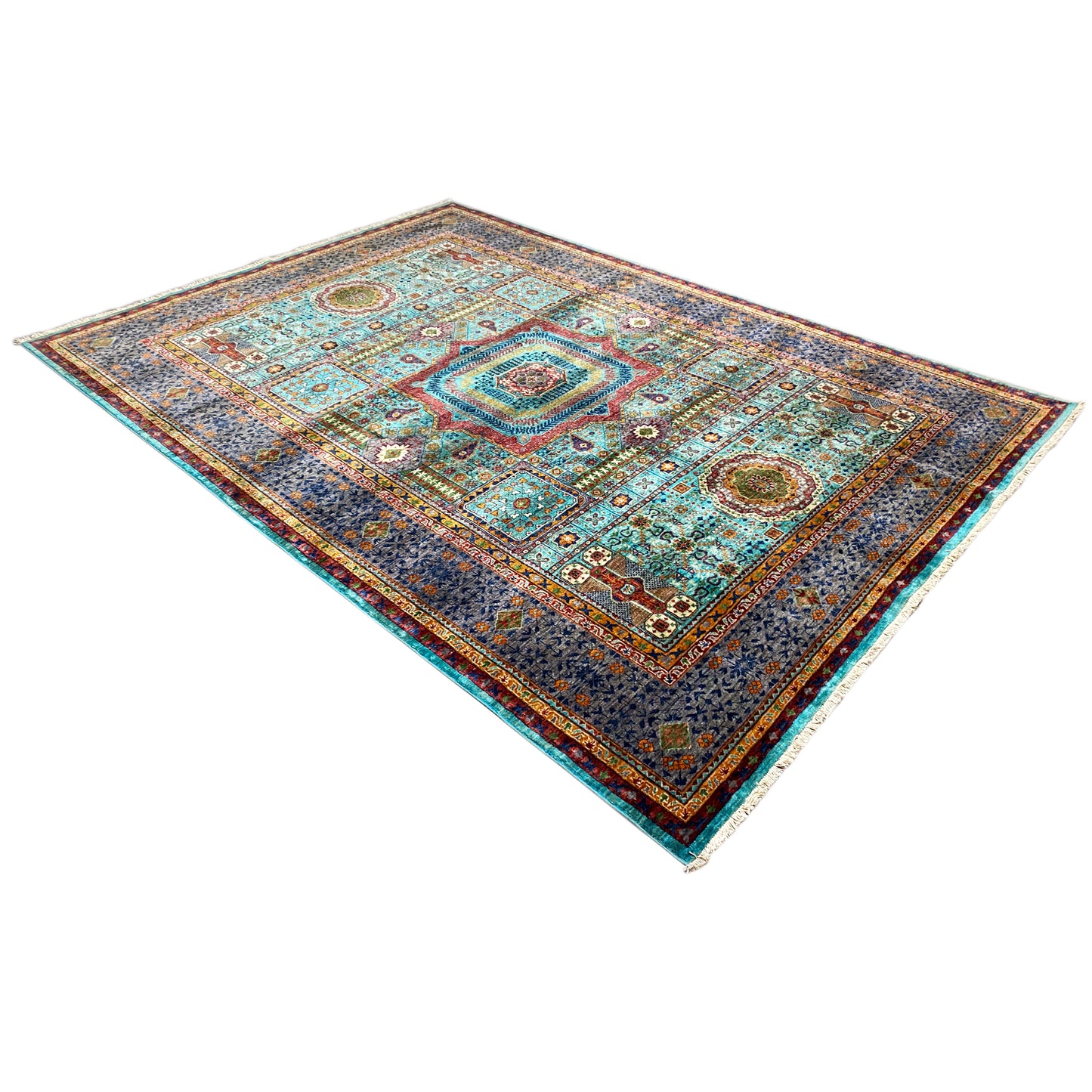 Handgeknüpfter Mamluk Teppich 303x221 cm - German Carpet Shop