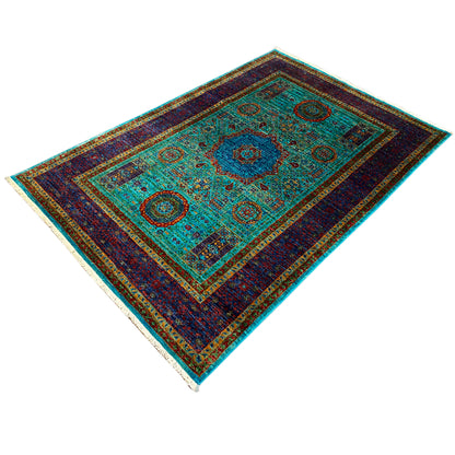 Handgeknüpfter Mamluk Teppich 188x129 cm - German Carpet Shop