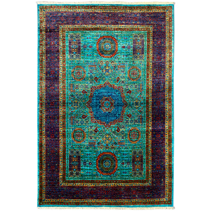 Handgeknüpfter Mamluk Teppich 188x129 cm - German Carpet Shop