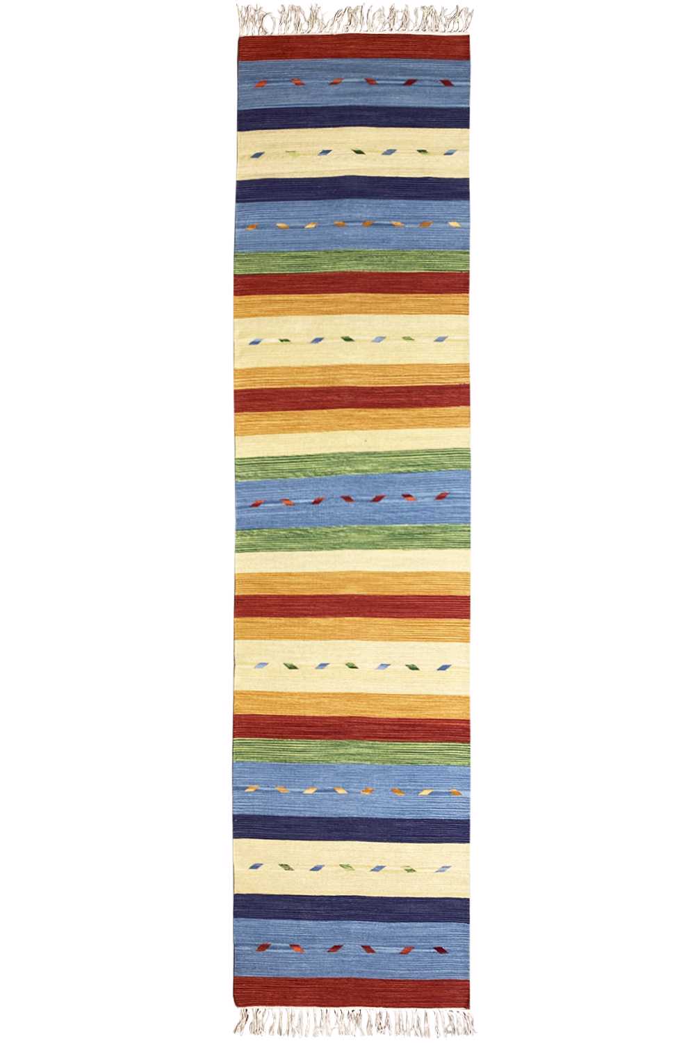 Moderner Kelim Läufer Teppich - Samak (80x300 cm) - German Carpet Shop