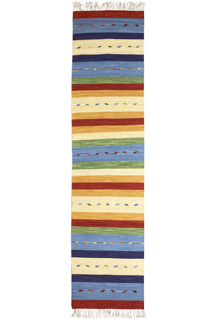 Moderner Kelim Läufer Teppich - Samak (80x300 cm) - German Carpet Shop