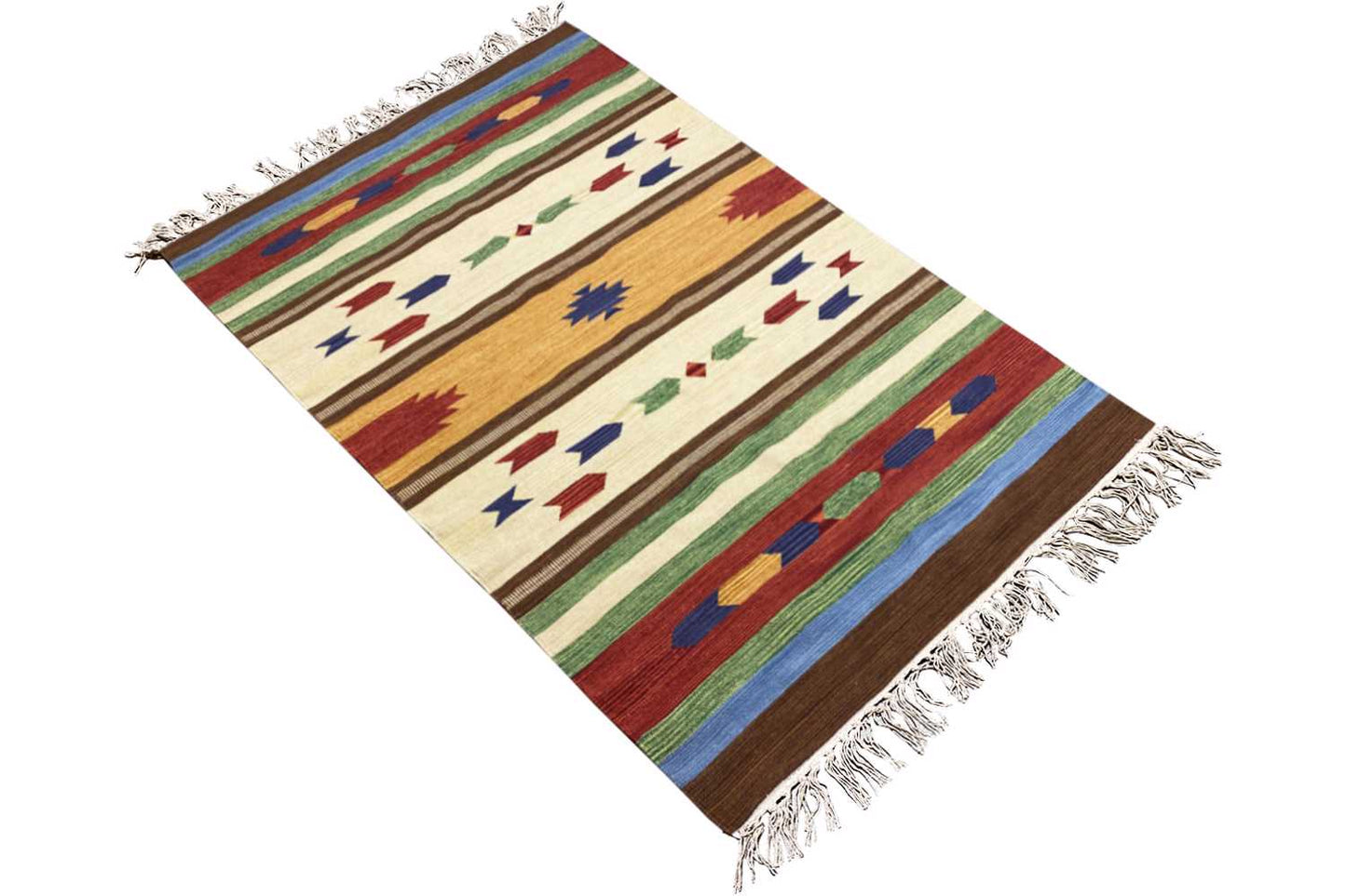 Moderner Kelim Teppich - Samak (140X200 cm) - German Carpet Shop