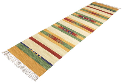 Moderner Kelim Läufer Teppich - Samak (80x300 cm) - German Carpet Shop