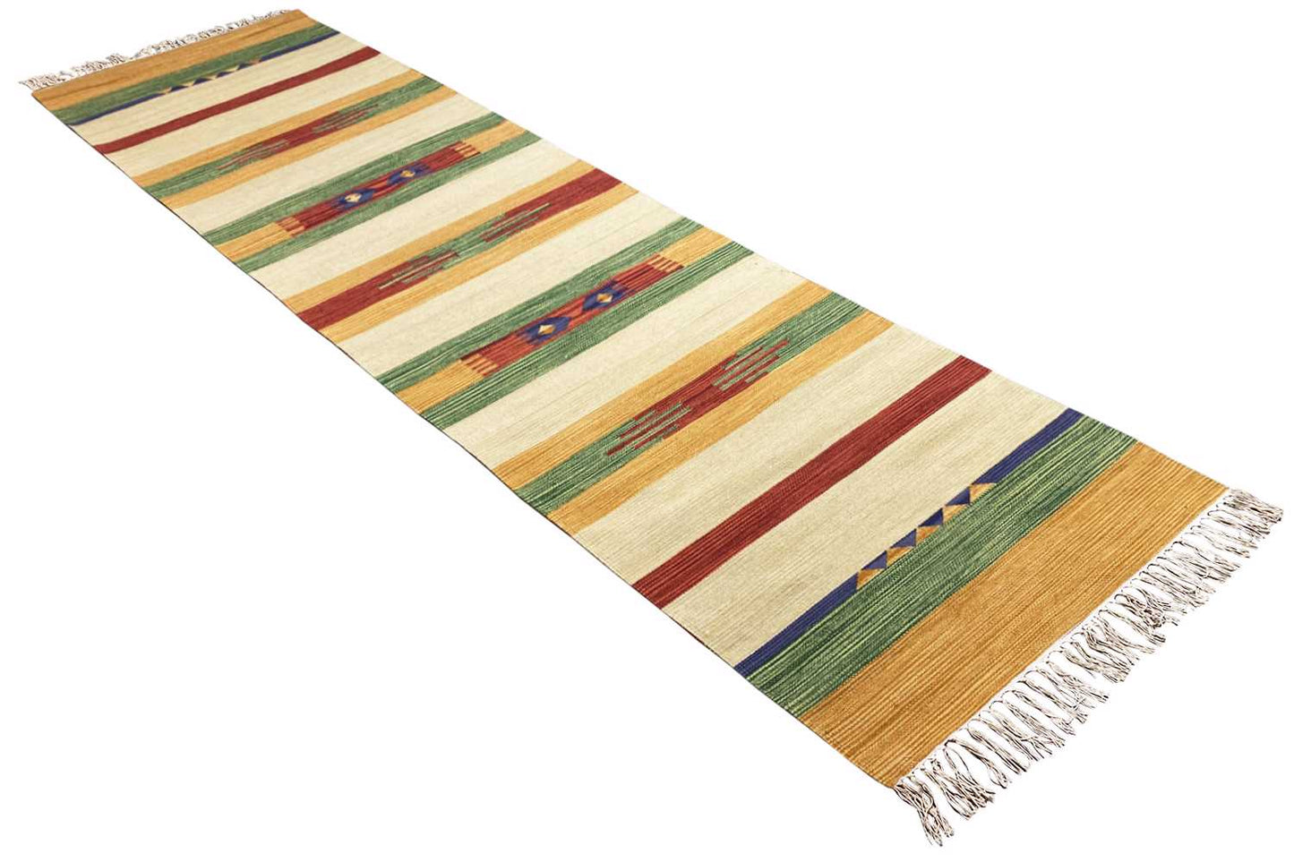 Moderner Kelim Läufer Teppich - Samak (80x300 cm) - German Carpet Shop