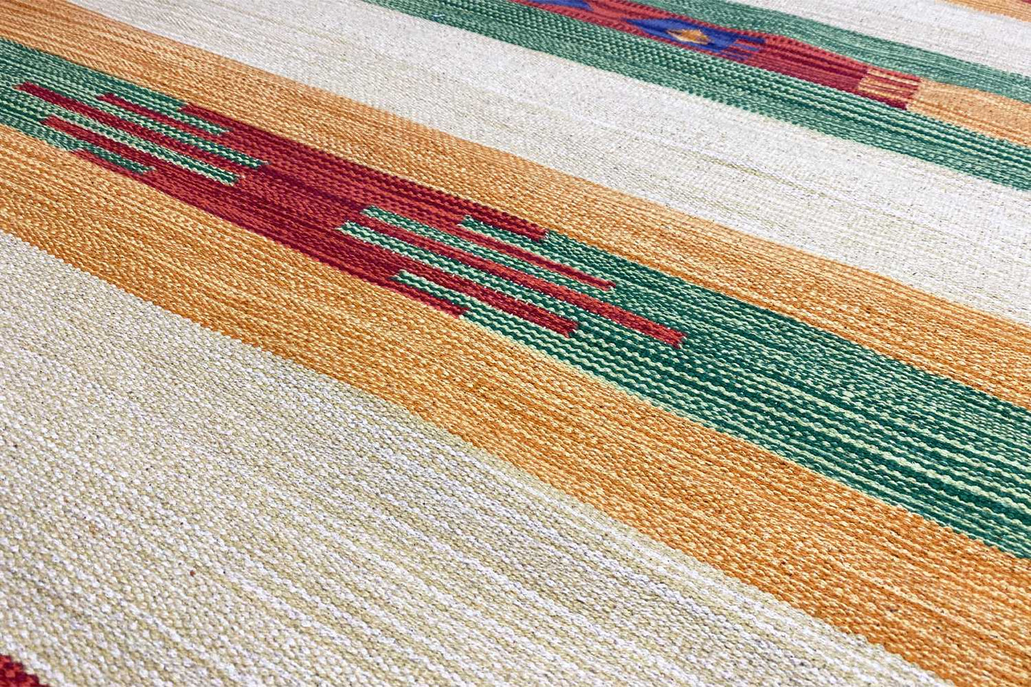 Moderner Kelim Läufer Teppich - Samak (80x300 cm) - German Carpet Shop