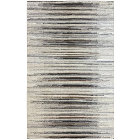 Grauer Kelim Dhurrie Streifen 230x160 cm - German Carpet Shop