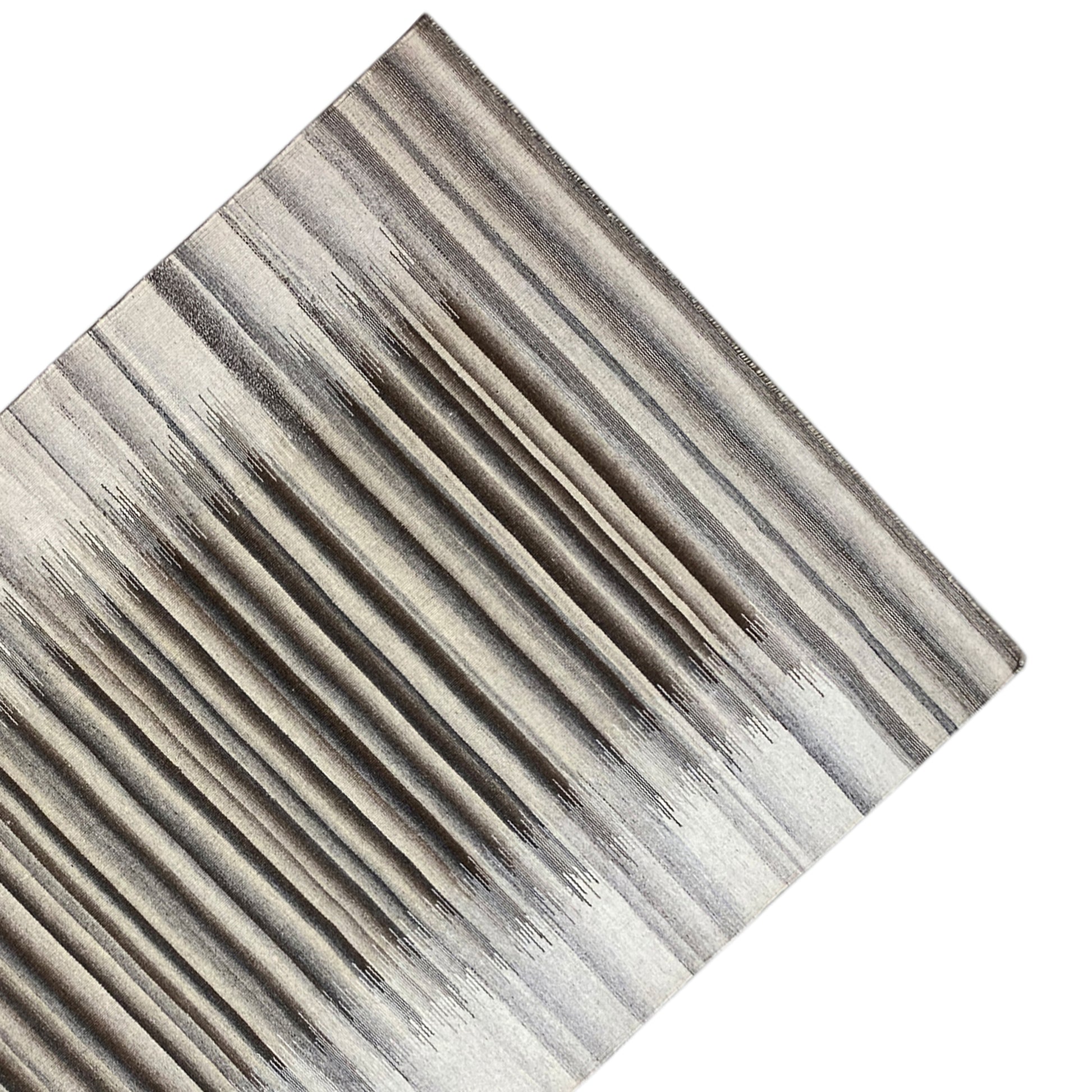 Moderner Grauer Kelim Dhurrie - 160x230 cm - German Carpet Shop