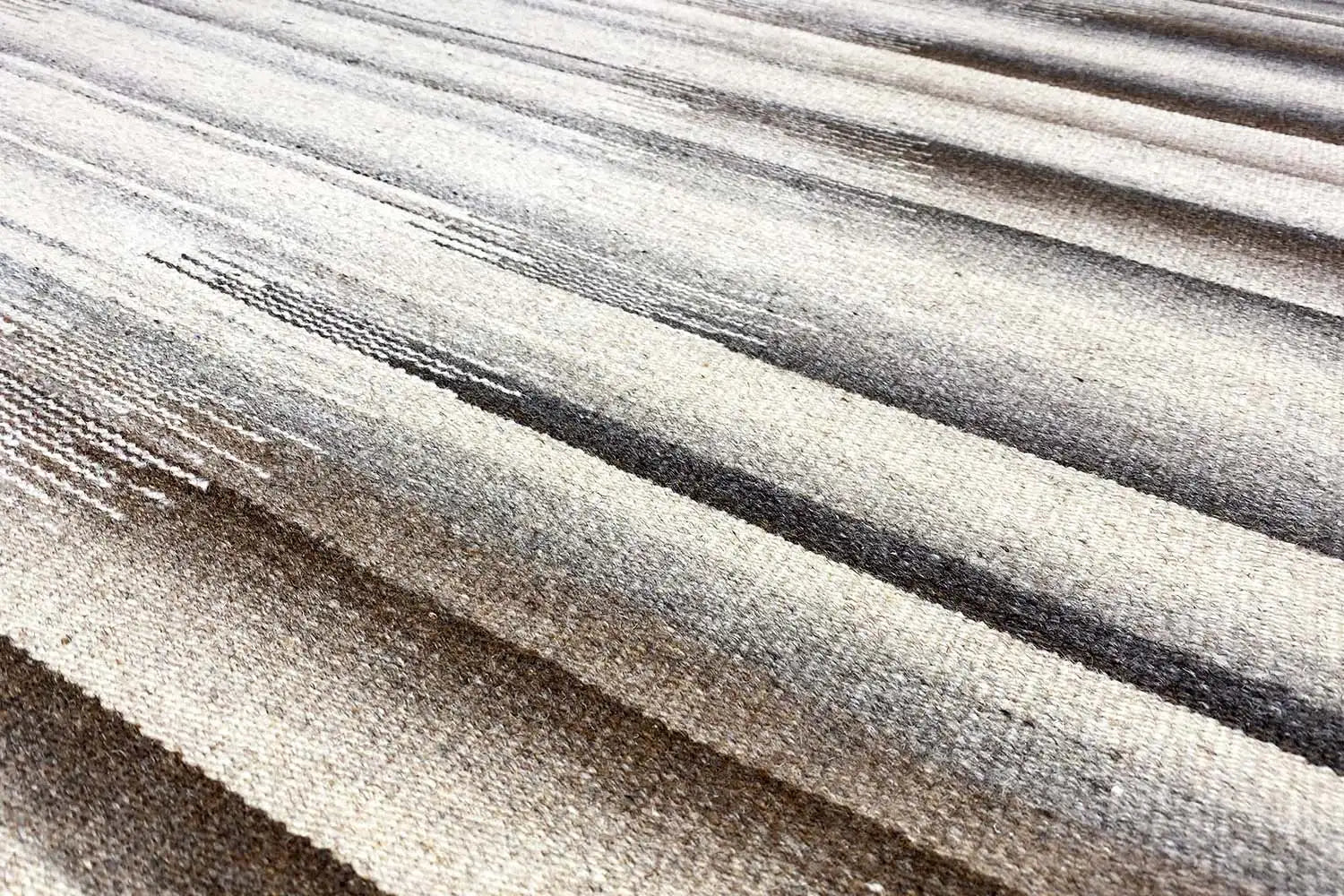 Beiger Kelim Dhurrie Abstrakt 230x160 cm - German Carpet Shop