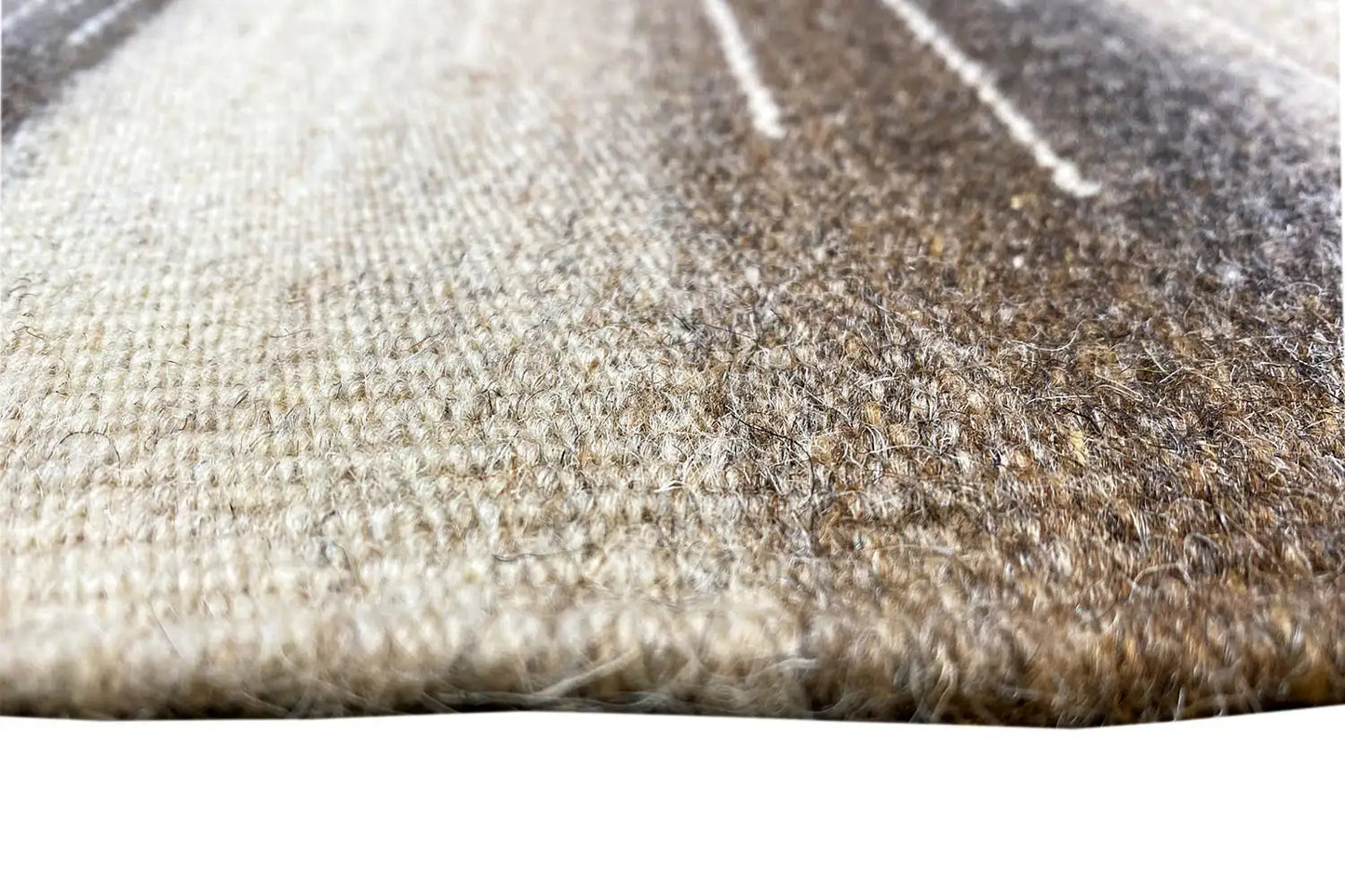 Kelim Teppich Beige – Modernes Streifenmuster 230x160 cm - German Carpet Shop