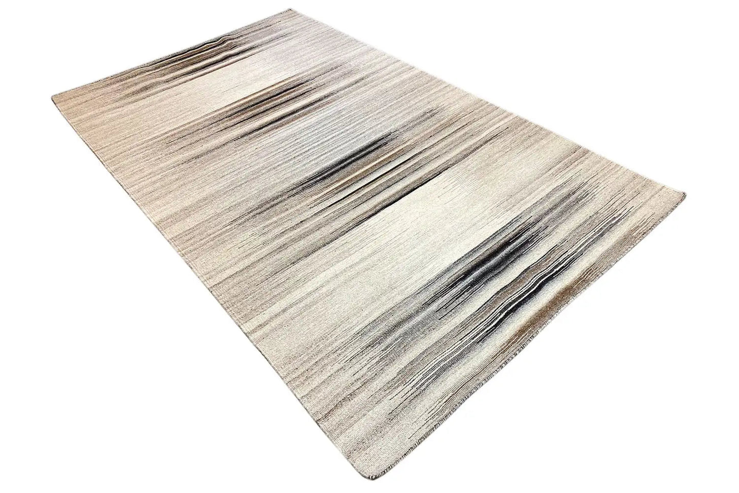 Moderner Kelim Teppich Beige – Streifenoptik 230x160 cm - German Carpet Shop