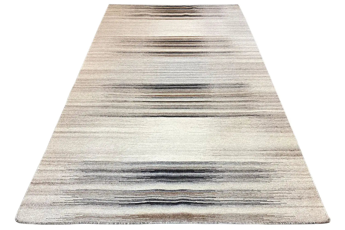 Moderner Kelim Teppich Beige – Streifenoptik 230x160 cm - German Carpet Shop