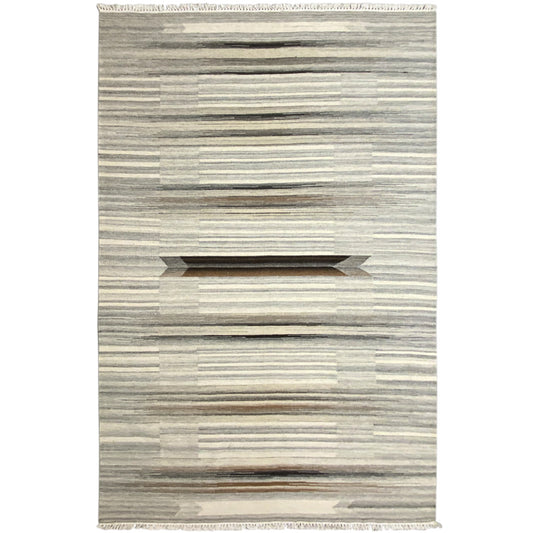 Handgefertigter Kelim Dhurrie Beige – 230x160 cm - German Carpet Shop