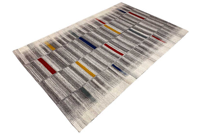 Moderne Kelim - Dhurrie - (241x154 cm) - German Carpet Shop