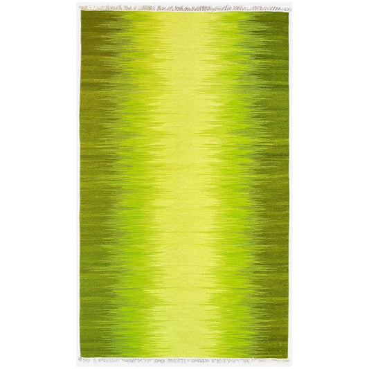 Kelim Teppich Grün 160x230 cm – Handgewebt aus Wolle - German Carpet Shop