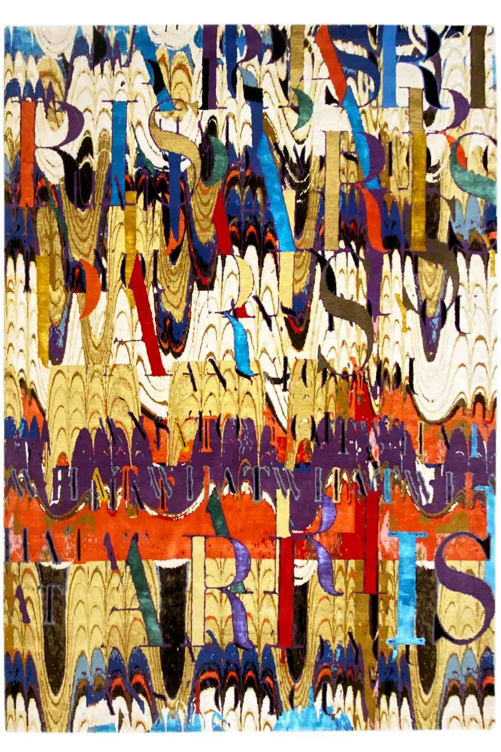 Julia Stefan "Paris" Designer Teppich - Handgeknüpft aus Wolle & Seide, 311x254cm (10.2x8.3ft) - German Carpet Shop